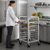 Thumbnail image #3 for Dinex Mobile Counter-Height Aluminum Pan Rack for 5 18