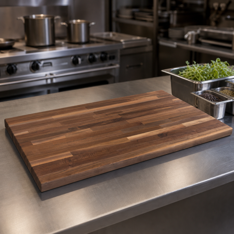 Product image #3 for Boos Block American Black Walnut Blended Edge Grain Kitchen Countertop, 48 x 30 x 1-1/2 Inches, Penetrating Oil Finish