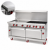 Thumbnail image #4 for American Range 72-Inch Gas Restaurant Range with 36-Inch Griddle, 6 Open Burners, and 2 Standard Ovens