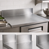 Thumbnail image #3 for John Boos Stainless Steel Countertop with 6-Inch Boxed Backsplash, 60 x 30 Inches
