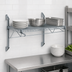 Thumbnail image #3 for Quantum Cantilever Single Shelf Wall-Mount Wire Shelving Unit, 30 x 21 Inches, Gray Epoxy Antimicrobial Finish