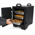 Thumbnail image #3 for Cateraide End-Load Insulated Food Pan Carrier with Individual Tracks, Black