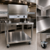 Thumbnail image #3 for Lincoln DCTI 4805 Stainless Steel Equipment Stand with Casters and Undershelf for 2500 Series Countertop Ovens