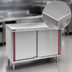 Thumbnail image #3 for Eagle Spec-Master Marine Counter Edge Enclosed Work Table with Hinged Doors, 48 x 24 Inch, 14-Gauge 304 Stainless Steel Top