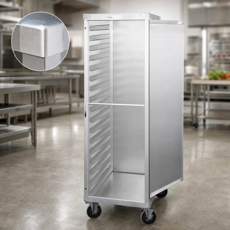 Product image #3 for Metro CD4N Non-Insulated Mobile Aluminum Sheet Pan Delivery/Storage Cabinet for 40 Full-Size Sheet Pans