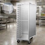 Thumbnail image #3 for Metro CD4N Mobile Aluminum Sheet Pan Delivery/Storage Cabinet, 40-Pan, Non-Insulated, Lockable Solid Door, 18 x 26 in.