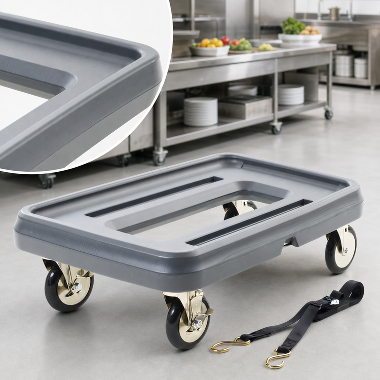 Product image #3 for Metro Mightylite Heavy-Duty Food Carrier Dolly with Strap, 350 lb Capacity