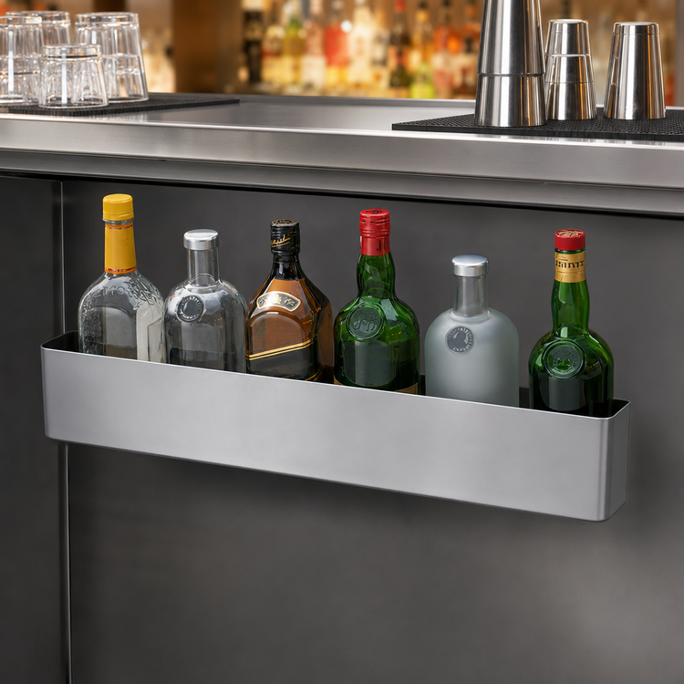Product image #3 for Krowne Silver Series 30-Inch Single-Tier Full-Length Stainless Steel Speed Rail