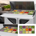 Thumbnail image #3 for Turbo Air Super Deluxe 36-1/4 Inch Two-Section Sandwich/Salad Mega Top Prep Table, 15-Pan, 8.8 Cu. Ft.