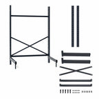 Thumbnail image #3 for Metro SmartLever SM762148-KIT Cantilevered Shelving Starter Unit, Steel, 76-3/8"H, Fits 48"W x 21"D Shelves