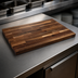 Thumbnail image #3 for Boos Block American Black Walnut Blended Rails Edge Grain Kitchen Countertop, 36 x 32 x 1-1/2 Inch, Varnique Finish