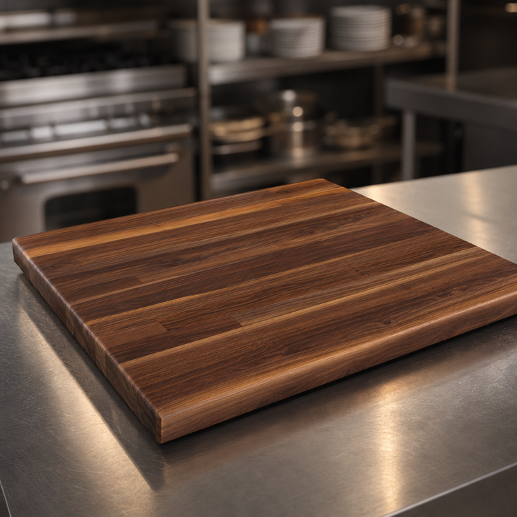 Product image #3 for John Boos Boos Block American Black Walnut Blended Edge Grain Kitchen Countertop, 36 x 36 x 1-1/2 Inch, Oil Finish