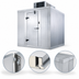 Thumbnail image #3 for AmeriKooler Quick Ship Indoor Floorless Walk-In Cooler with Top-Mount Self-Contained R-448A Refrigeration