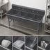 Thumbnail image #3 for John Boos Pro-Bowl 4-Compartment Stainless Steel Floor Model Sink with 24 x 24 x 12 Inch Compartments and 10 Inch Backsplash