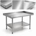 Thumbnail image #3 for BlendPort 15 Inch x 30 Inch Stainless Steel Equipment Stand with Adjustable Undershelf