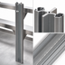 Thumbnail image #3 for Stainless Steel Back-To-Back Floor-To-Ceiling Cantilever Shelving Upright, 144 Inches