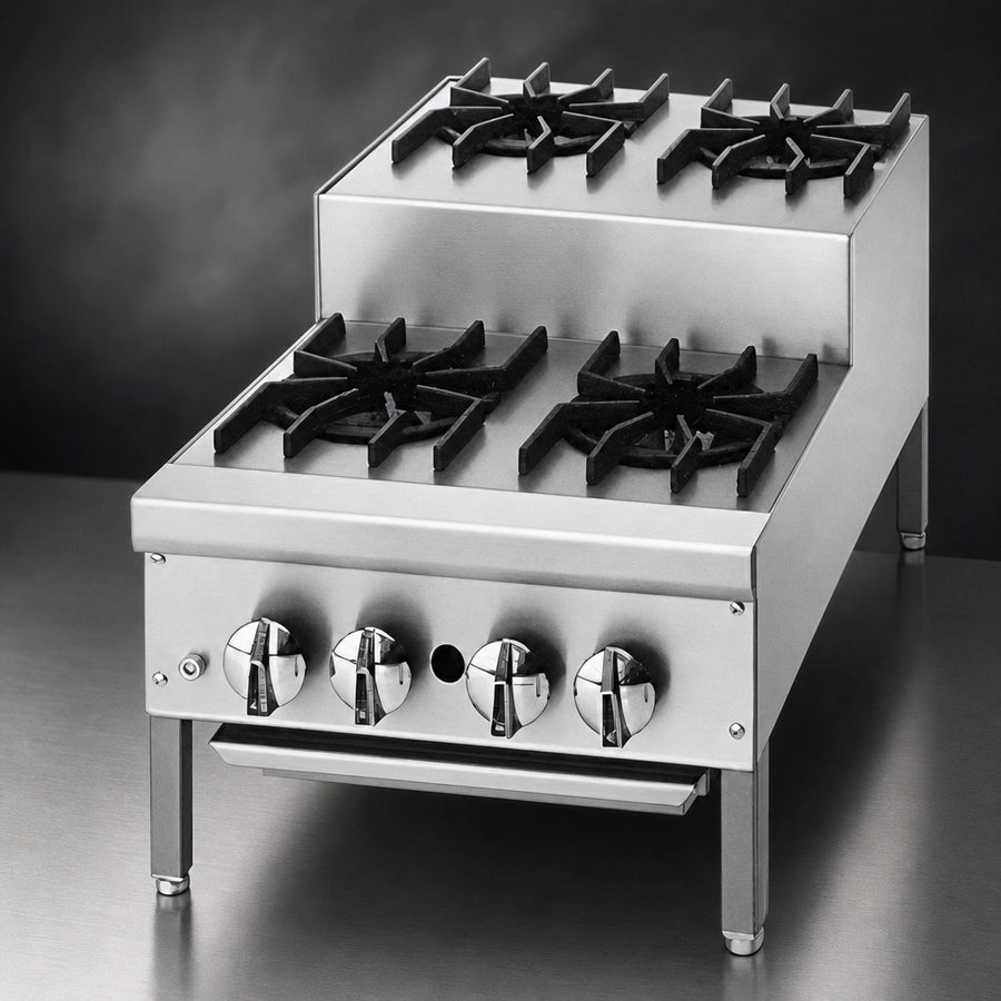 Eight Open Burners