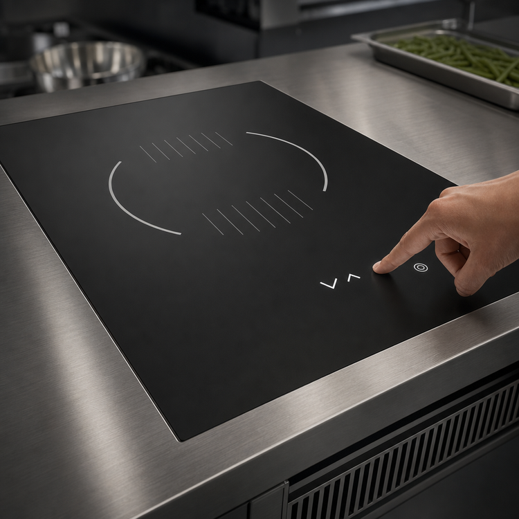 Product image #3 for DIPO Induction 9110A Drop-In Pan-Style Induction Range with Integrated Touch Controls
