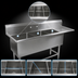 Thumbnail image #3 for John Boos Pro-Bowl 3-Compartment Sink with 18-Inch Right Drainboard, 16 x 20 x 14 Inch Bowls