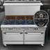 Thumbnail image #3 for Southbend Ultimate 60-Inch Gas Restaurant Range with 6 Burners, Raised Griddle/Broiler, Standard Oven and Cabinet Base
