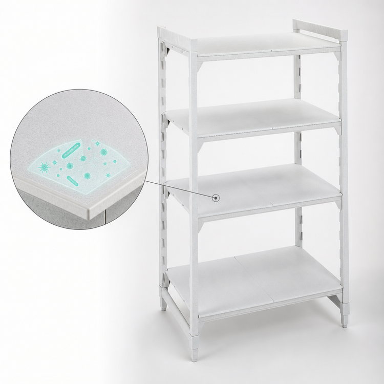 Product image #4 for Cambro Camshelving Premium 4-Shelf Solid Stationary Starter Unit, 18 x 42 x 84 Inches