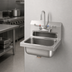 Thumbnail image #2 for Mixrite SH17 Wall-Mount 17-Inch 304 Stainless Steel Hand Sink with Gooseneck Faucet