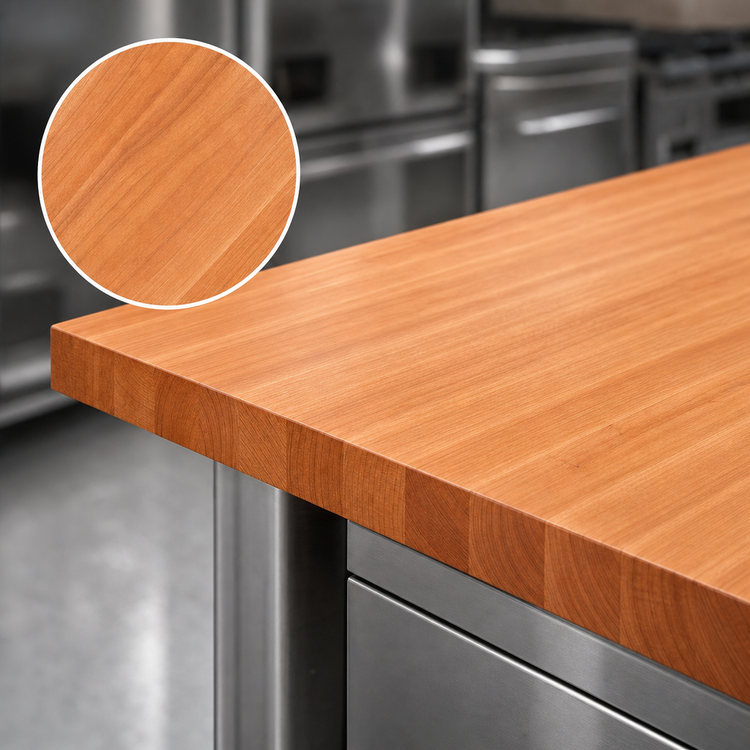 Product image #3 for Boos Block American Cherry Edge Grain Kitchen Countertop, 60 x 27 x 3 Inches, Oil Finish