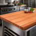 Thumbnail image #3 for Boos Block American Cherry Edge Grain Kitchen Countertop, 120 x 48 x 3 Inches, Oil Finish