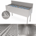 Thumbnail image #4 for Perlick Top Shelf 48-Inch Freestanding Stainless Steel Underbar Drainboard with 6-Inch Backsplash