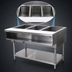 Thumbnail image #3 for Advance Tabco Triumph Supreme 3-Well Natural Gas Water Bath Hot Food Table with Cutting Board and Undershelf