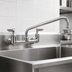 Thumbnail image #3 for Eagle Group Heavy-Duty Splash-Mounted Mixing Faucet with 14-Inch Swing Spout, 8-Inch Centers