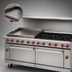 Thumbnail image #3 for American Range 72-Inch Gas Restaurant Range with 36-Inch Griddle, 6 Open Burners, Convection Oven, and Standard Oven