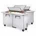 Thumbnail image #3 for True Dual-Sided Sandwich/Salad Prep Table, 60-Inch, 16-Pan, Solid Doors