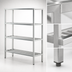 Thumbnail image #3 for New Age H.D. Series 4-Shelf All-Welded Heavy-Duty Aluminum Shelving Unit, 48