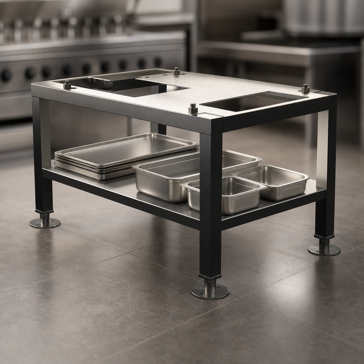 Product image #2 for Alto-Shaam CTX Open Equipment Stand with Lower Shelf and Seismic Feet