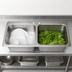 Thumbnail image #3 for BK Resources Two-Compartment Drop-In Sink with Basket Drains, 45-1/4 Inch W x 21 Inch D x 12 Inch H