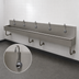 Thumbnail image #3 for Advance Tabco 5-Station Wall-Mounted Electronic Hand Sink with 5 Faucets, 100 Inch