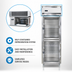 Thumbnail image #3 for Continental Refrigerator D1FNSAGDHD Designer Line One-Section Reach-in Freezer with Half-Height Glass Doors