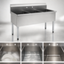 Thumbnail image #3 for Eagle Group Three-Compartment Utility Sink, 37-3/8