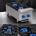 Thumbnail image #3 for Comstock-Castle FHP12 12-Inch Front-to-Back Countertop Gas Hot Plate with 2 Star Burners, Stainless Steel