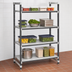 Thumbnail image #3 for Cambro Camshelving Elements XTRA 4-Tier Solid Stationary Starter Unit, 21 x 42 x 64 Inches, Speckled Gray