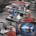Thumbnail image #3 for Omcan USA Electric Meat Grinder with #12 Head, 1.16 HP, Bench Model