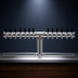 Thumbnail image #3 for Glastender Pipe Tee Draft Dispensing Tower, 14-Faucet, Countertop, Air-Cooled, Mirror Finish