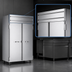 Thumbnail image #3 for Beverage-Air Horizon Series Two-Section Top-Mount Reach-In Freezer, 45.2 Cu. Ft., Solid Hinged Doors