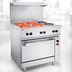 Thumbnail image #4 for Vulcan 36-Inch Electric Restaurant Range with 4 French Hotplates, 12-Inch Griddle, and Oversized Oven