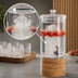 Thumbnail image #3 for Cal-Mil Madera Round Ice Beverage Dispenser, 1.5 Gallon, Polycarbonate Tank, Wood Base
