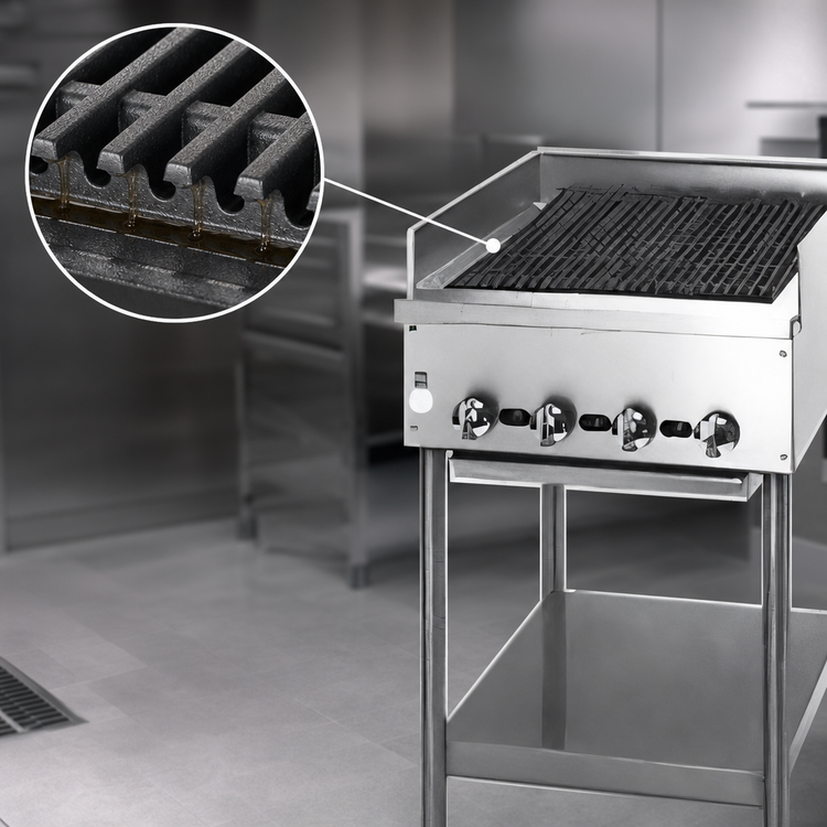 Product image #3 for Jade Range Supreme JB-42-F 42" Gas Floor Model Radiant Charbroiler