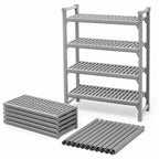 Thumbnail image #4 for Cambro Camshelving® Premium CPSK2136V5480 Vented Polymer Shelving Kit, 21" x 36", 5 Shelves, Speckled Gray