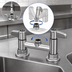 Thumbnail image #3 for equip 4-Inch Center Deck Mount Mixing Faucet, Less Nozzle, Swivel Outlet