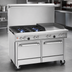 Thumbnail image #3 for Southbend Ultimate 48-Inch Gas Restaurant Range with 2 Non-Clog Burners, 36-Inch Thermostatic Griddle, Standard Oven, and Cabinet Base